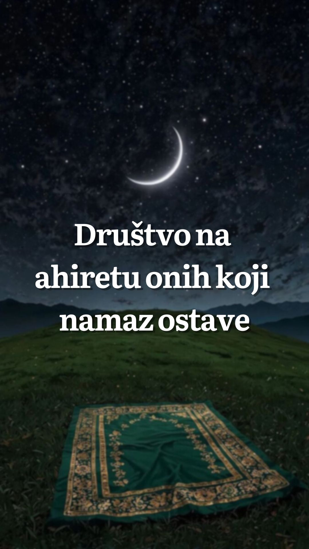 Društvo na Sudnjem danu onih koji namaz ostave.
